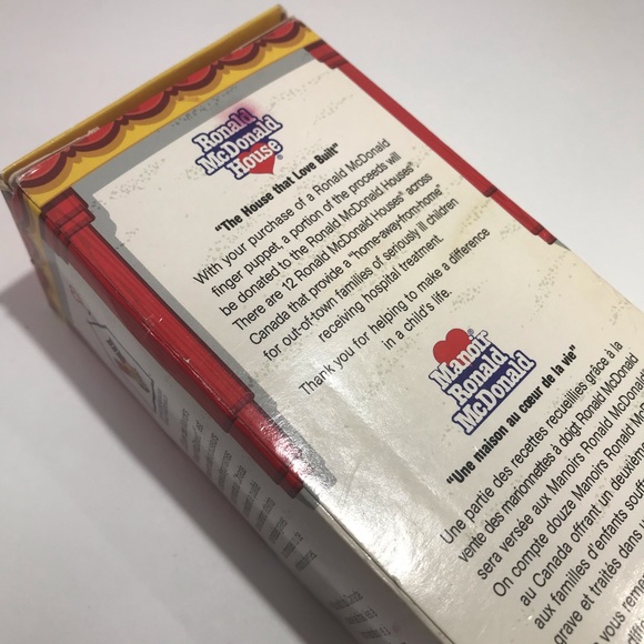 Vintage 2003 Ronald McDonald House Finger Puppet Doll In Original Box - Picture 5 of 10